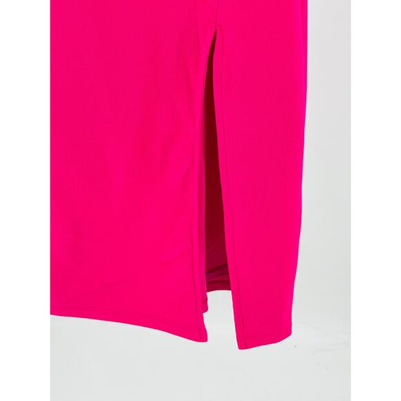 LULU'S M All About the Glitz Hot Pink One Shoulder Bodycon Dress NEW B128 *flaw - Picture 9 of 10